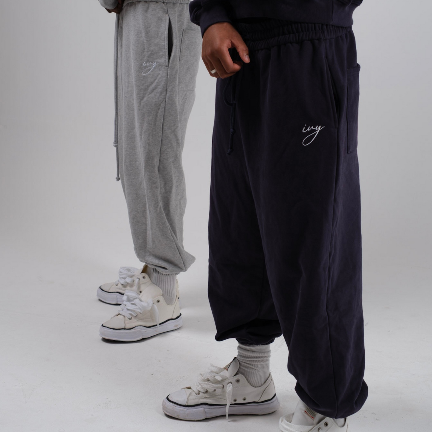 Ivy Cuffed Sweats - Grey
